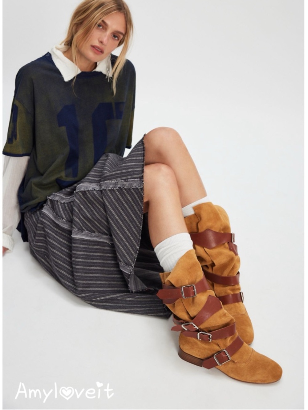 Jeffrey Campbell X Free People Lily Slouch Suede Boots